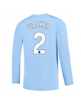 Billige Manchester City Kyle Walker #2 Hjemmedrakt 2023-24 Langermet